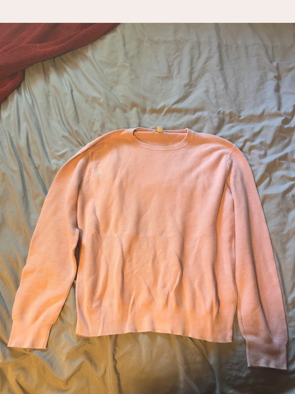J. Crew Pale Pink Knit Crewneck Sweater 100% cotton